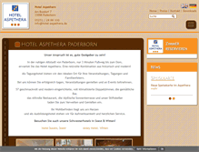 Tablet Screenshot of hotel-aspethera.de